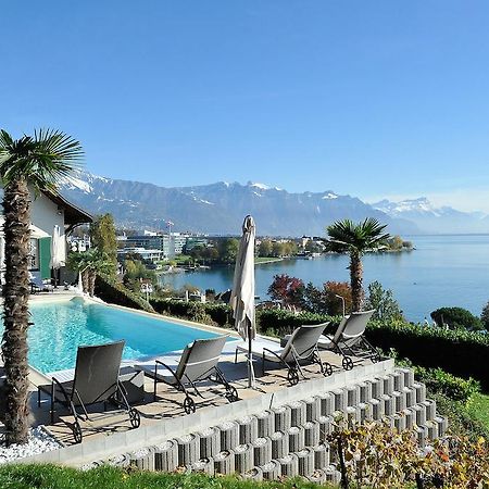 Corseaux Beach Rooms-Riviera Beach Apartments Vevey Exterior photo