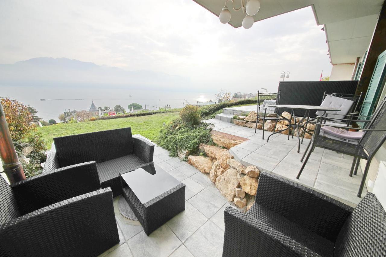 Corseaux Beach Rooms-Riviera Beach Apartments Vevey Exterior photo