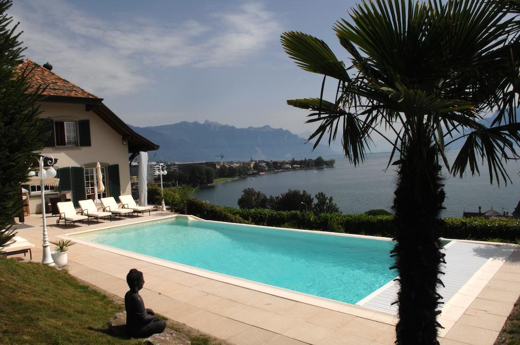 Corseaux Beach Rooms-Riviera Beach Apartments Vevey Exterior photo