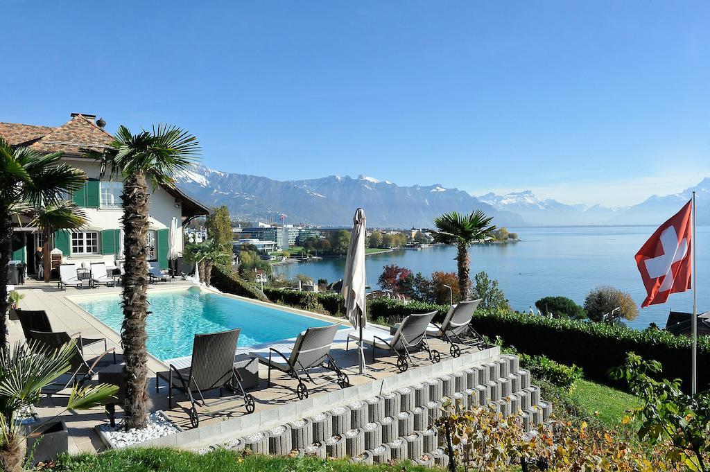 Corseaux Beach Rooms-Riviera Beach Apartments Vevey Exterior photo